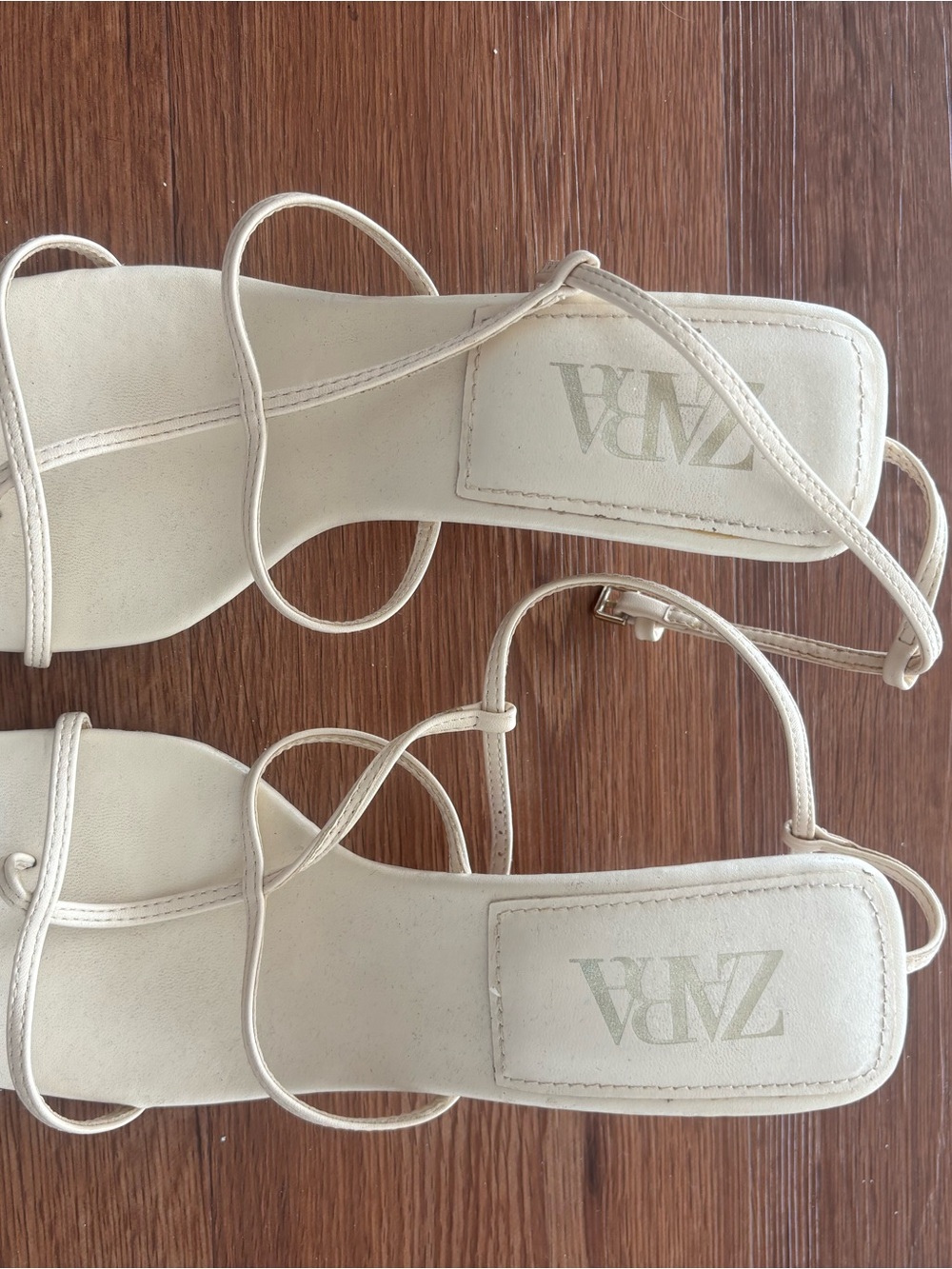 ZARA white heels